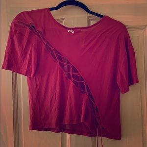Alo Yoga Lace Up back top